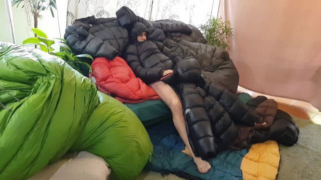 Puffy Down Black Jacket