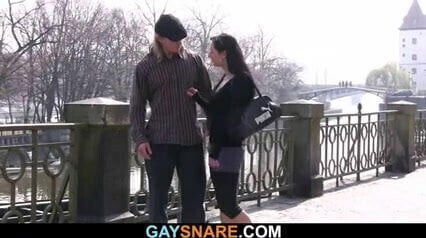 Tough guy is snared by a homo 