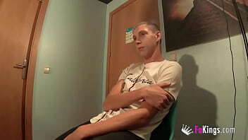 He can'_t resist watching his wife being fucked and leaves the room!