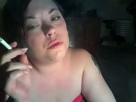 Tina Snua Smoking Filterless Cigarette With Hair