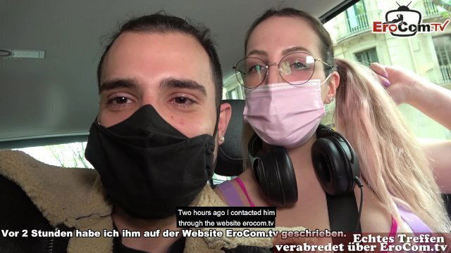 Spanish student couple meet real sexdate make first time porn