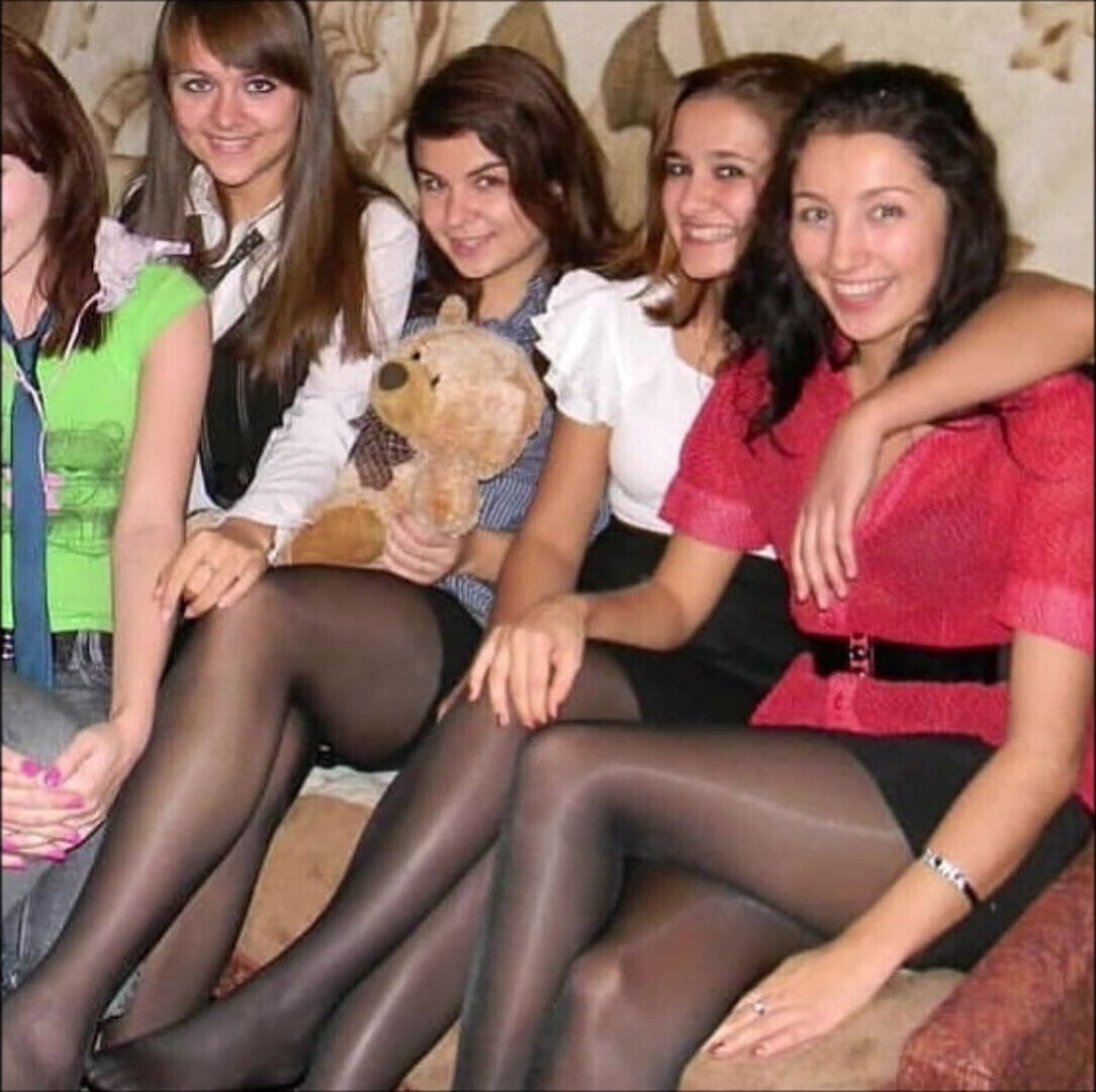 Candid Teens Nylon Pantyhose they will drive crazy