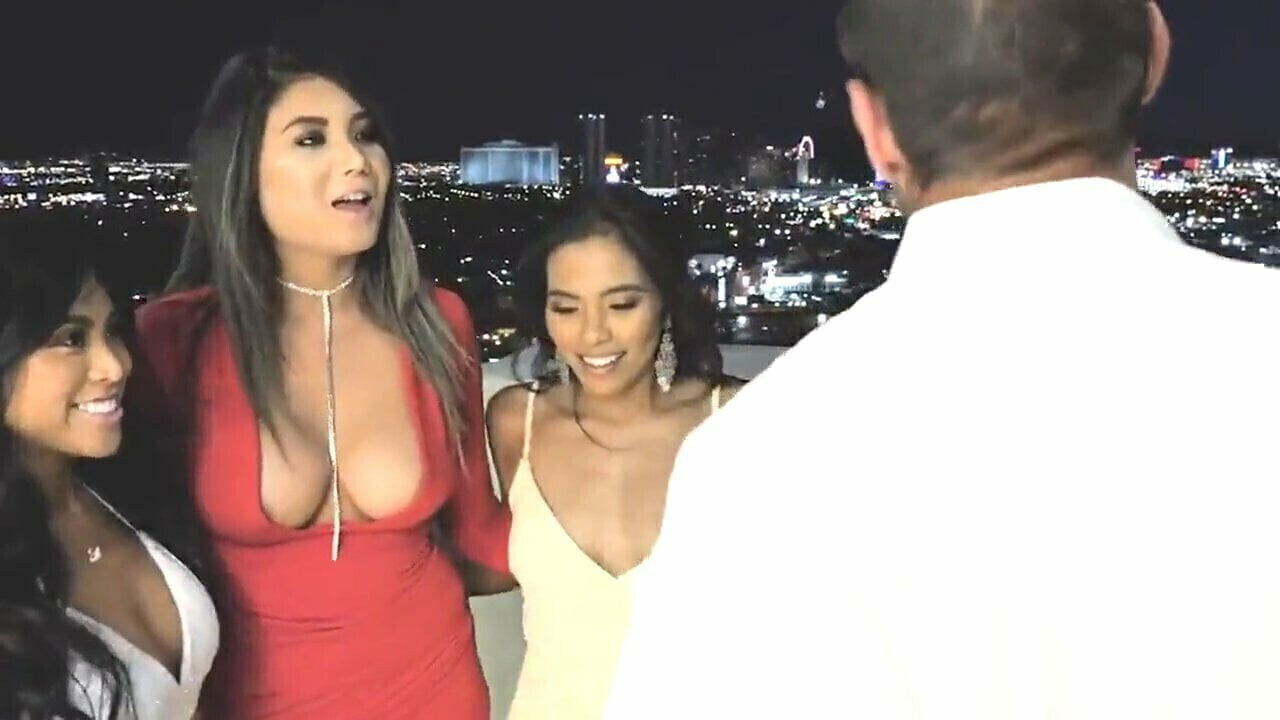 bffs pretty asian girls fight over stud