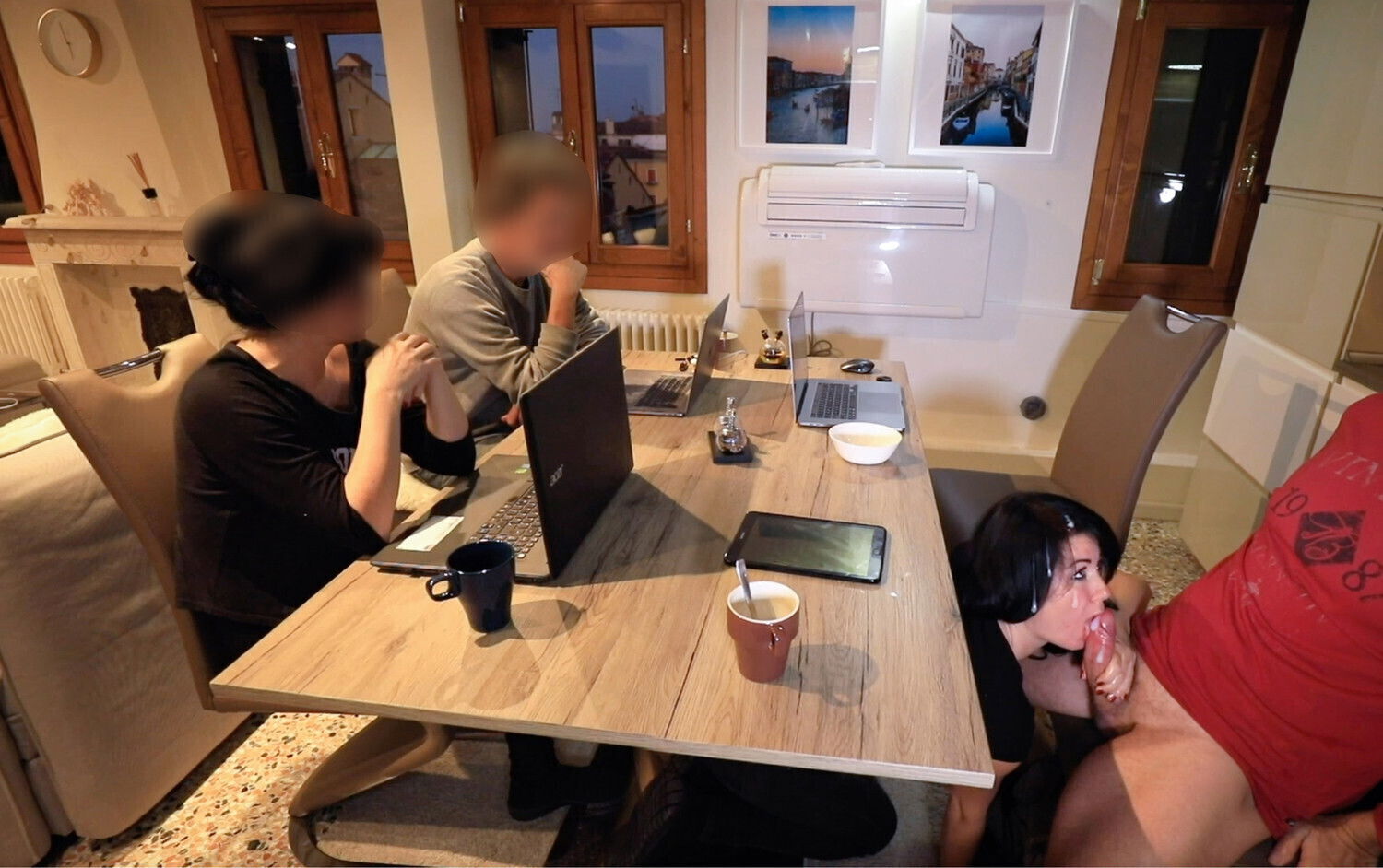 Trainee blown business meeting! -Alexandra Wett