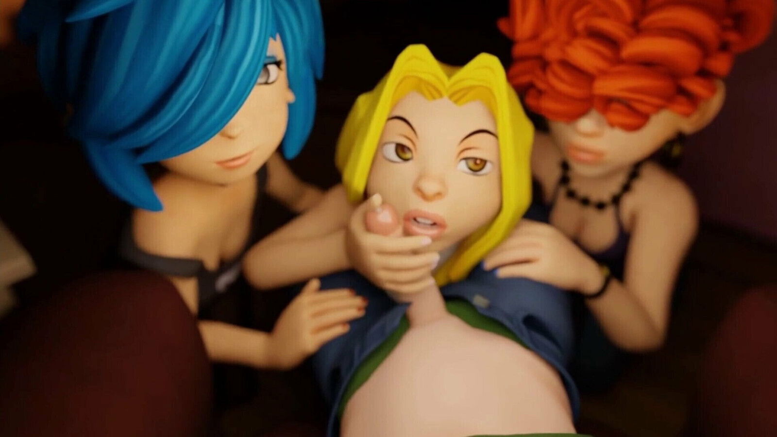 Triple Blowjob Handjob