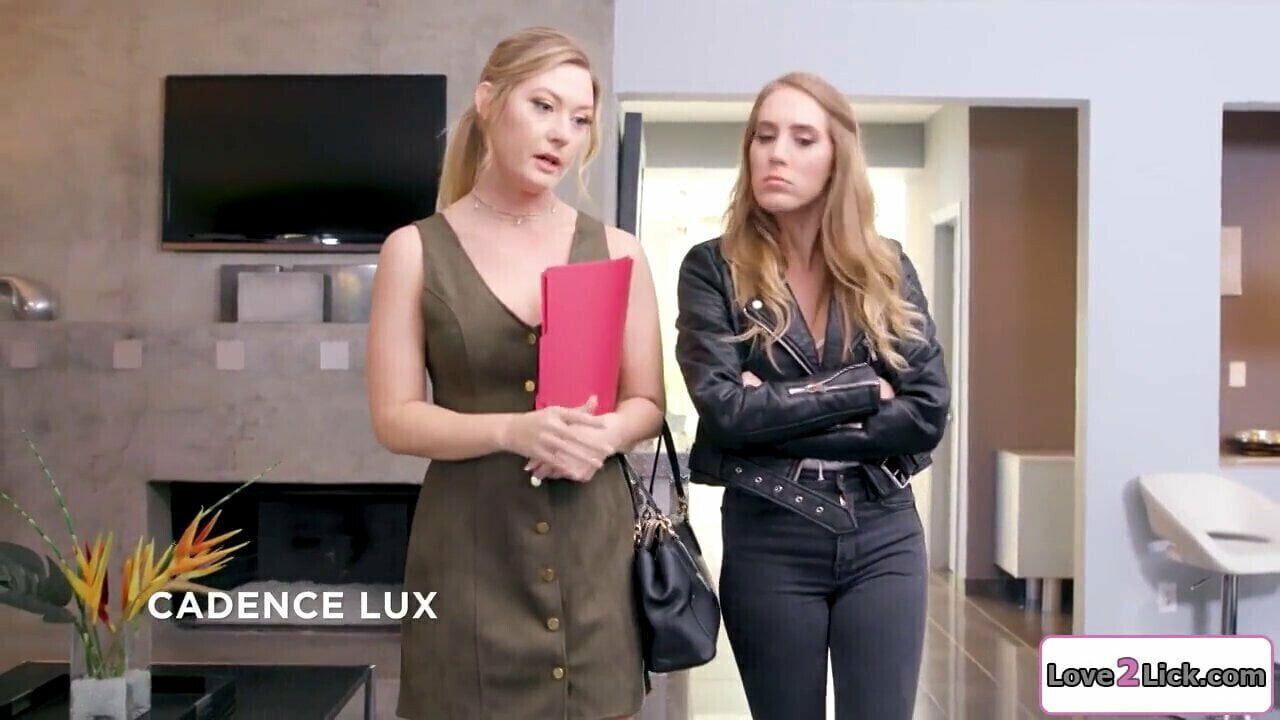 Small blonde goes down busty real estate agent