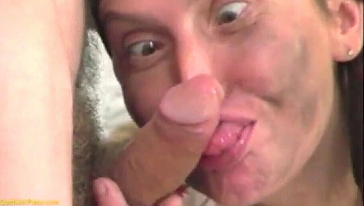 Weird Granny Blowjob