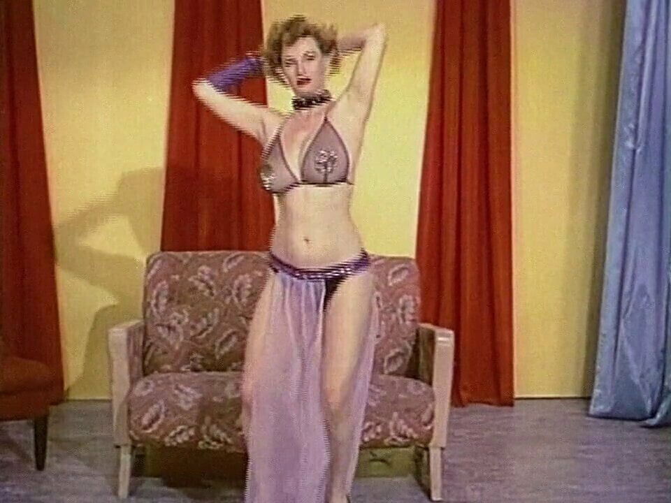 1950s vintage busty tease