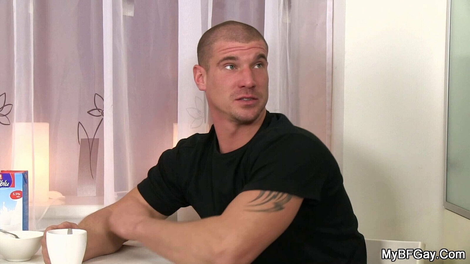 Shocked wife finds gays fucking kitchen