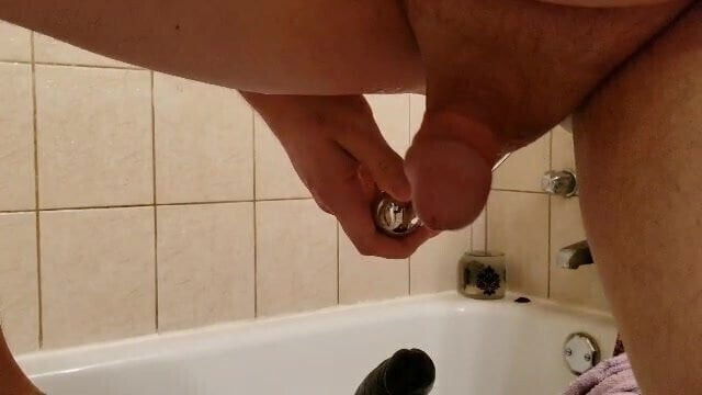 Large dildos ass, leaking everywhere