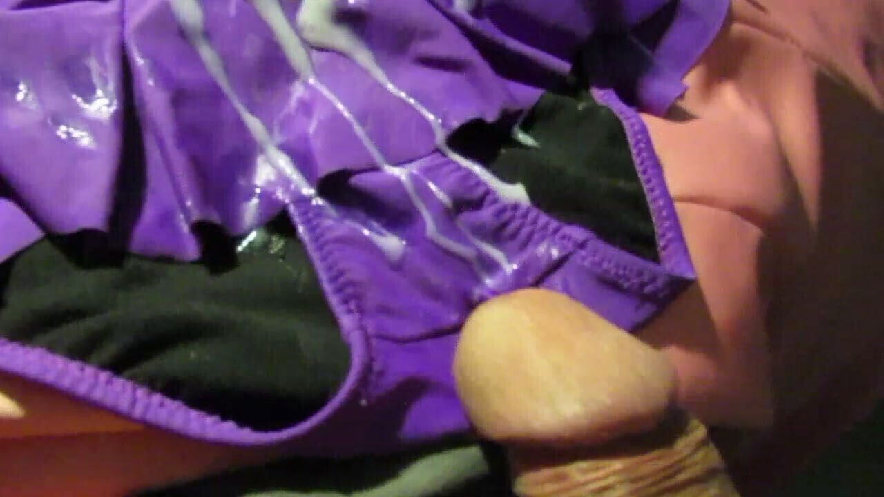 Stained Purple Bikini Bottom Fucked