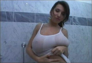 Maria in Shower - Wet Tanktop