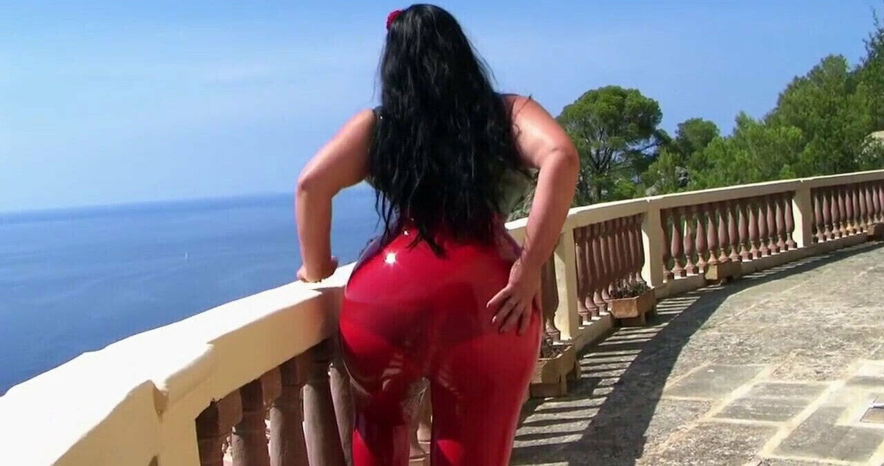 Schokomaus transparent latex blowjob