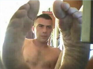 straight male feet - mature bully