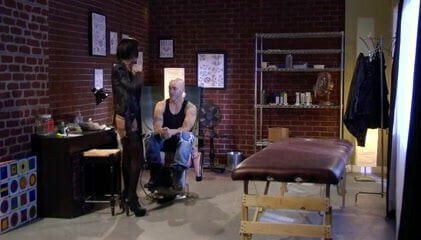 Petite Brunette stockings