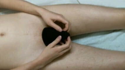 Filling my new Cstring men sexy panties with my cum 