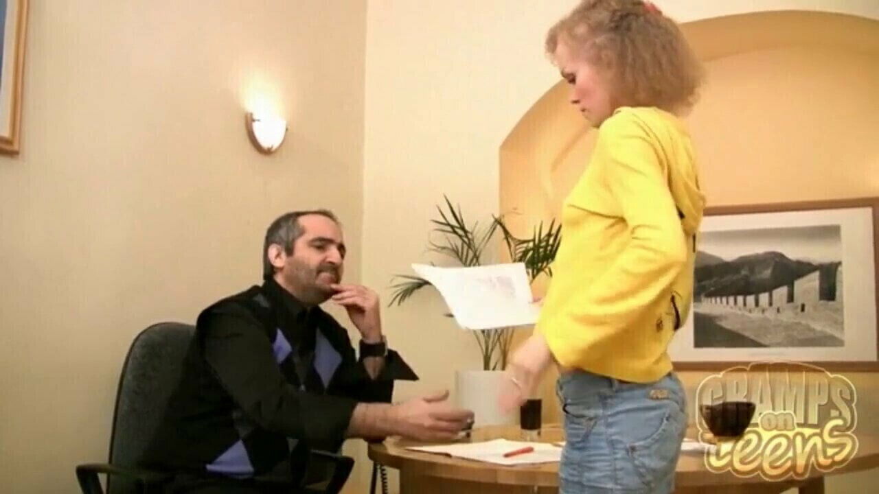 Dirty grandpa fucks European teen