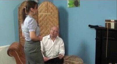 with hand, spoon and cane