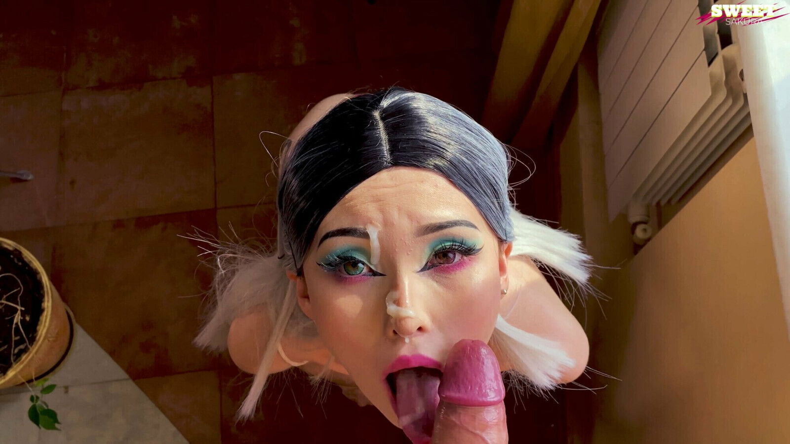 Asian takes pretty face