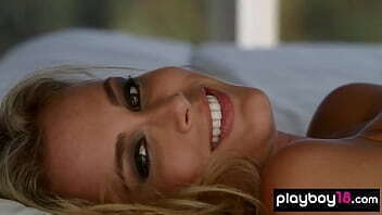 Busty blonde Traci Danee stripping teasing shower