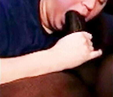 Succulent Samantha swallowing black