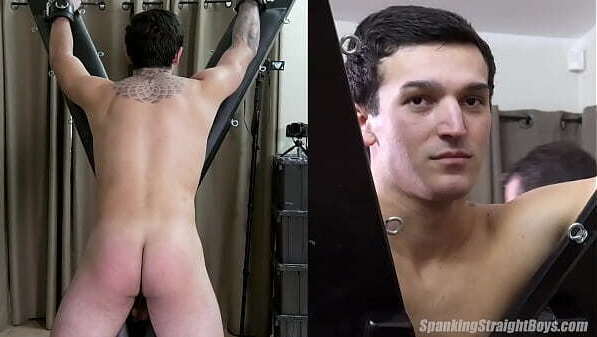 Straight Hunk Strapped Bondage Cross Hard Spanking