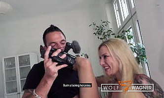 Filthy casting kitchen fuck session w/ horny, tattooed cock spoiler Kitty Blair (FULL SCENE)! wolfwagner.com