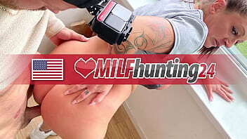 Sex addicted MILF Hunter bangs filthy old broad Adrienne Kiss in his flat &amp_ nuts in her mouth (FULL SCENE)! I banged this MILF from milfhunting24.com! milfhunting24.com