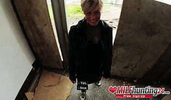 The MILF Hunter dates mature tattoo chick Vicky Hundt in a former office building. He fucks her mouth and wet pussy just to cum on her face afterwards (FULL SCENE)! I banged this MILF from milfhunting24.com!