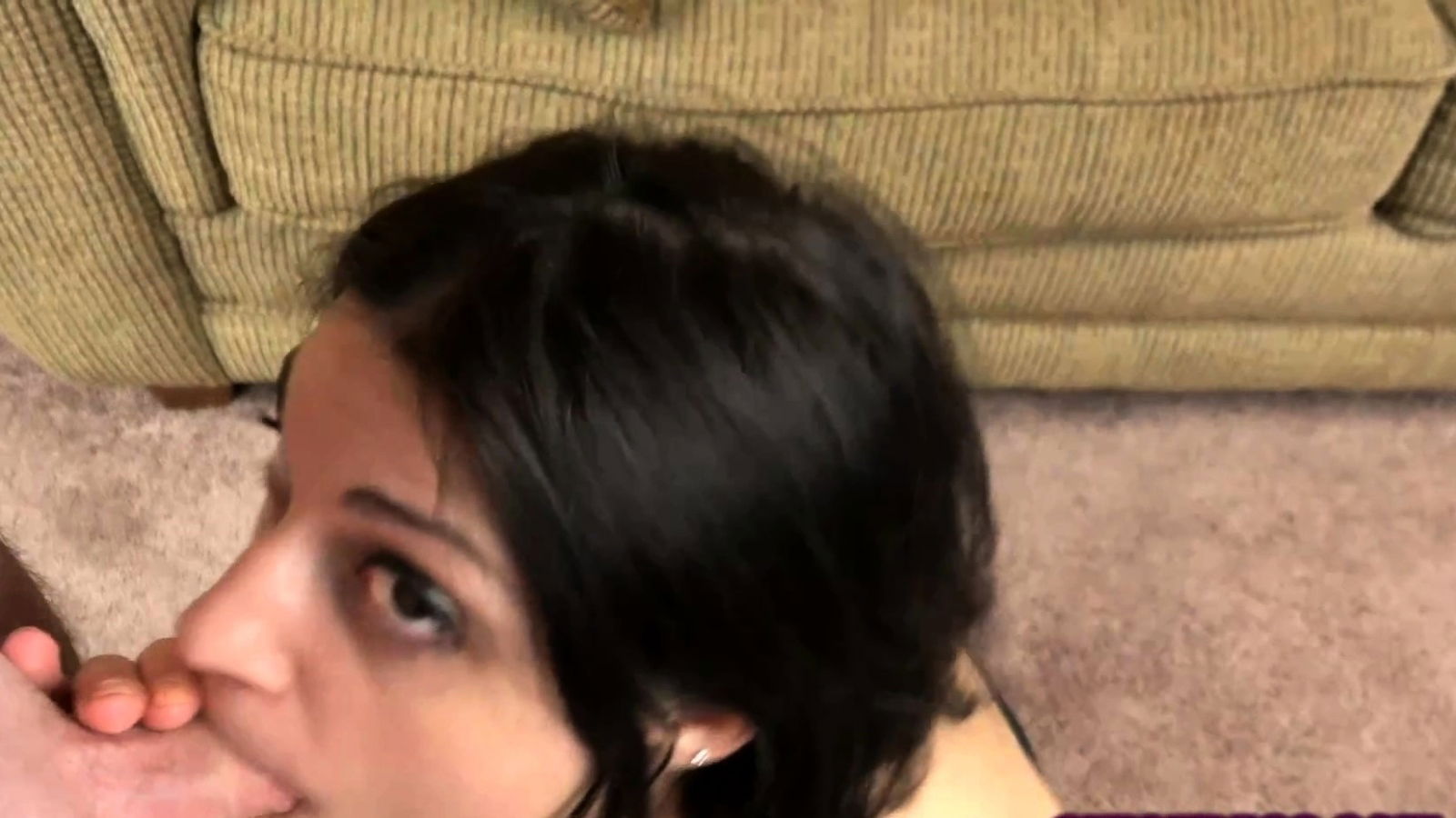 Chubby MILF Serenity Chaste giving Logan blowjob