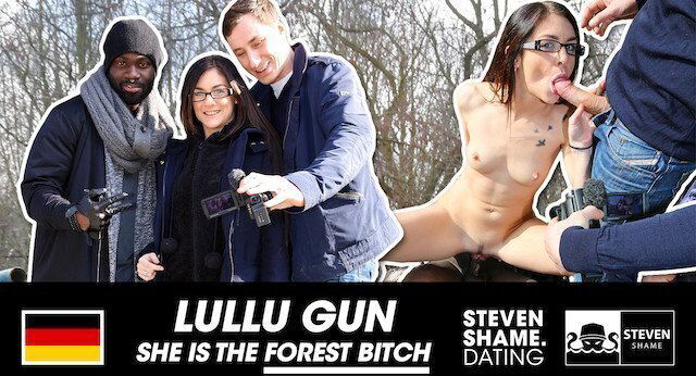 INTERRACIAL OUTDOOR THREESOME FUN: enjoys BLACK WHITE COCK! StevenShameDating