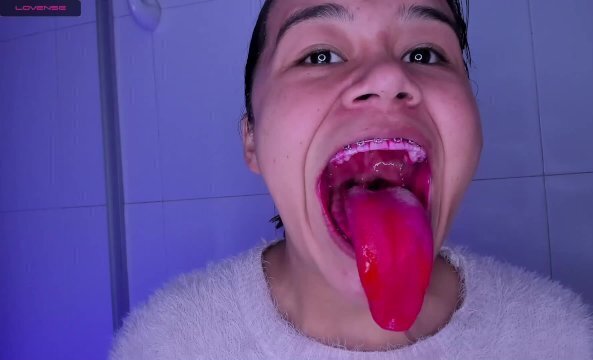 brush teeth deeply, spit glass