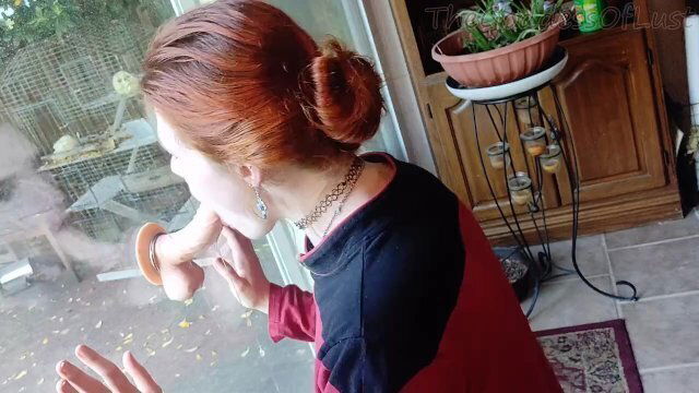 Nerdy redhead Star Trek Starfleet Captian cosplay gives deep sensual throatjob TheGoddessOfLust