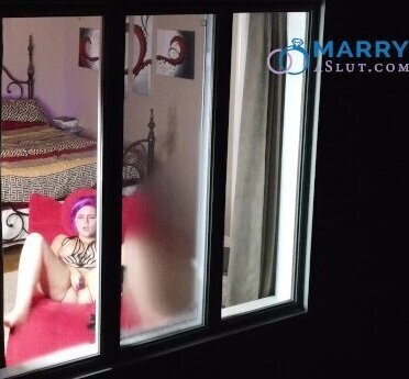 DRONE CAPTURES SLUTTY MASTURBATING WITH TOYS