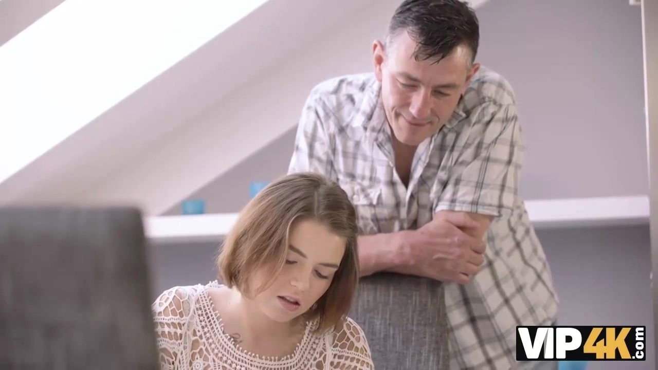 Mature Dad Helps Busty Teen To Relax Having Passionate Sex With Marina Visconti