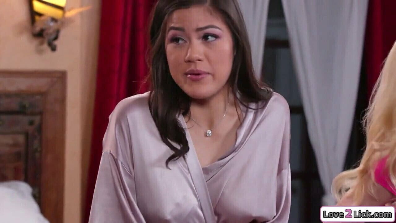 Asian bride threesome with fiance’s stepmom maid honor