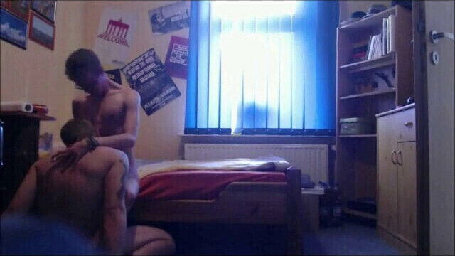 blowing straight twink coworker