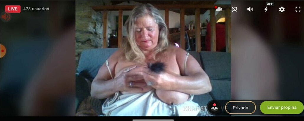 granny vamp boobs pussy masturbation with dildo