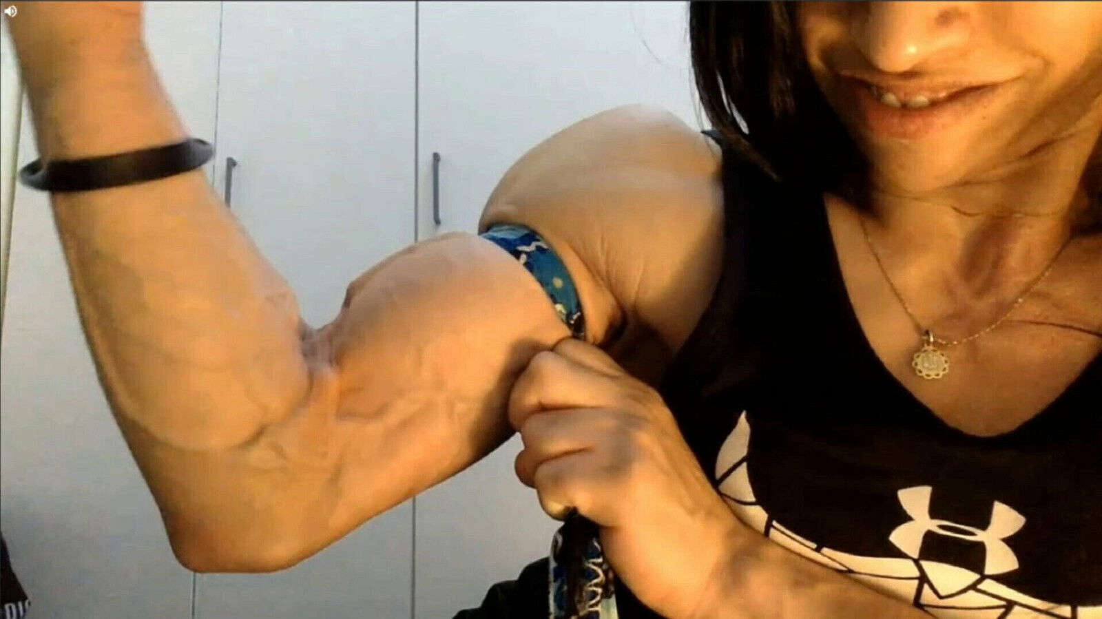 flexing vascular rock hard biceps