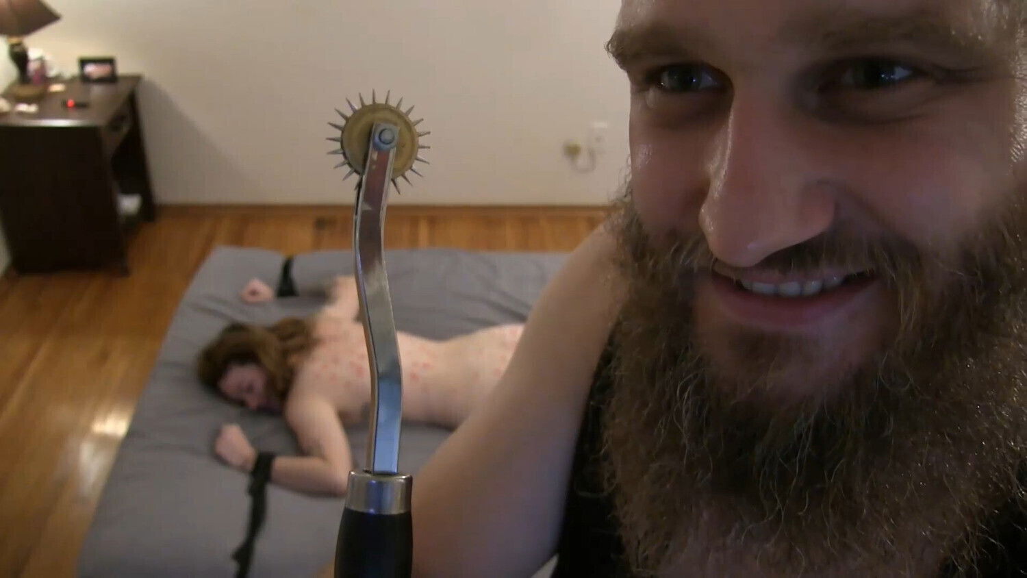 Sadistic Master Tortures Slave With Wartenberg Wheel!