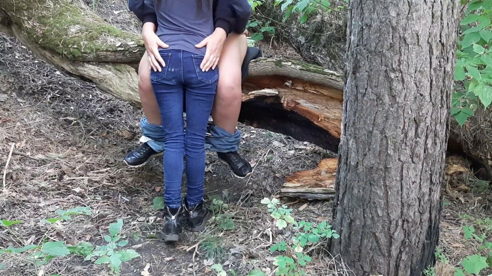 Peeped forest with lesbians Lesbian-illusion
