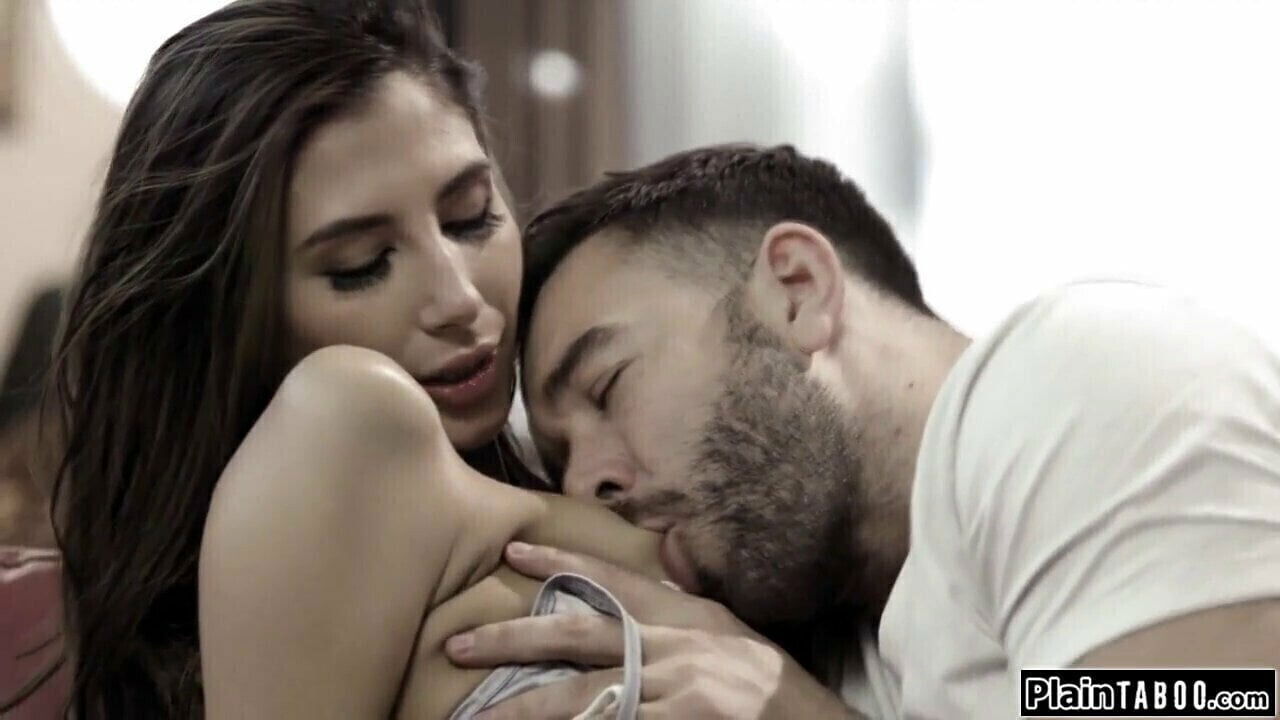 Busty brunette gets pussy licked, gives blowjob rides