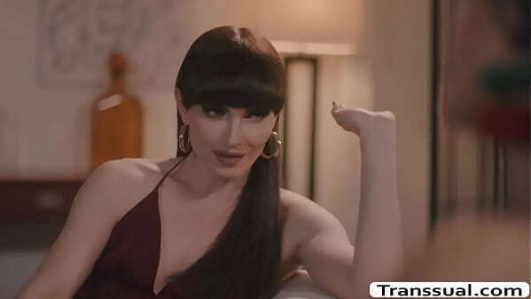 Busty babe fucked by gorgeous TS friend