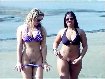 Angel Lima Abany Ferrari Mostrando Buceta Praia