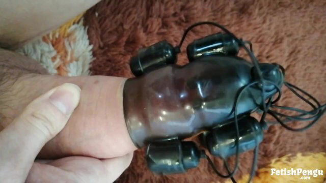 Handsfree orgasm with vibrator eggs Masturbation closeup