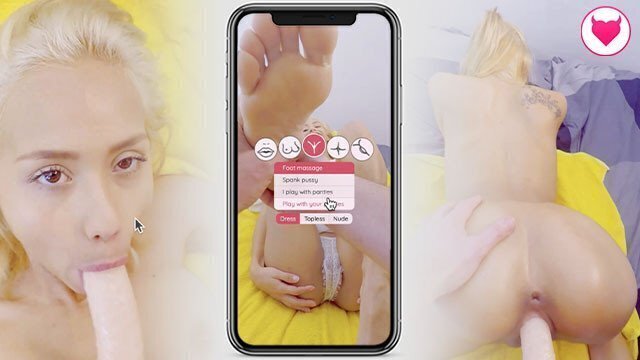 interactive mobile porn game ! this massage with Veronica Leal can turn horny... depending on you !