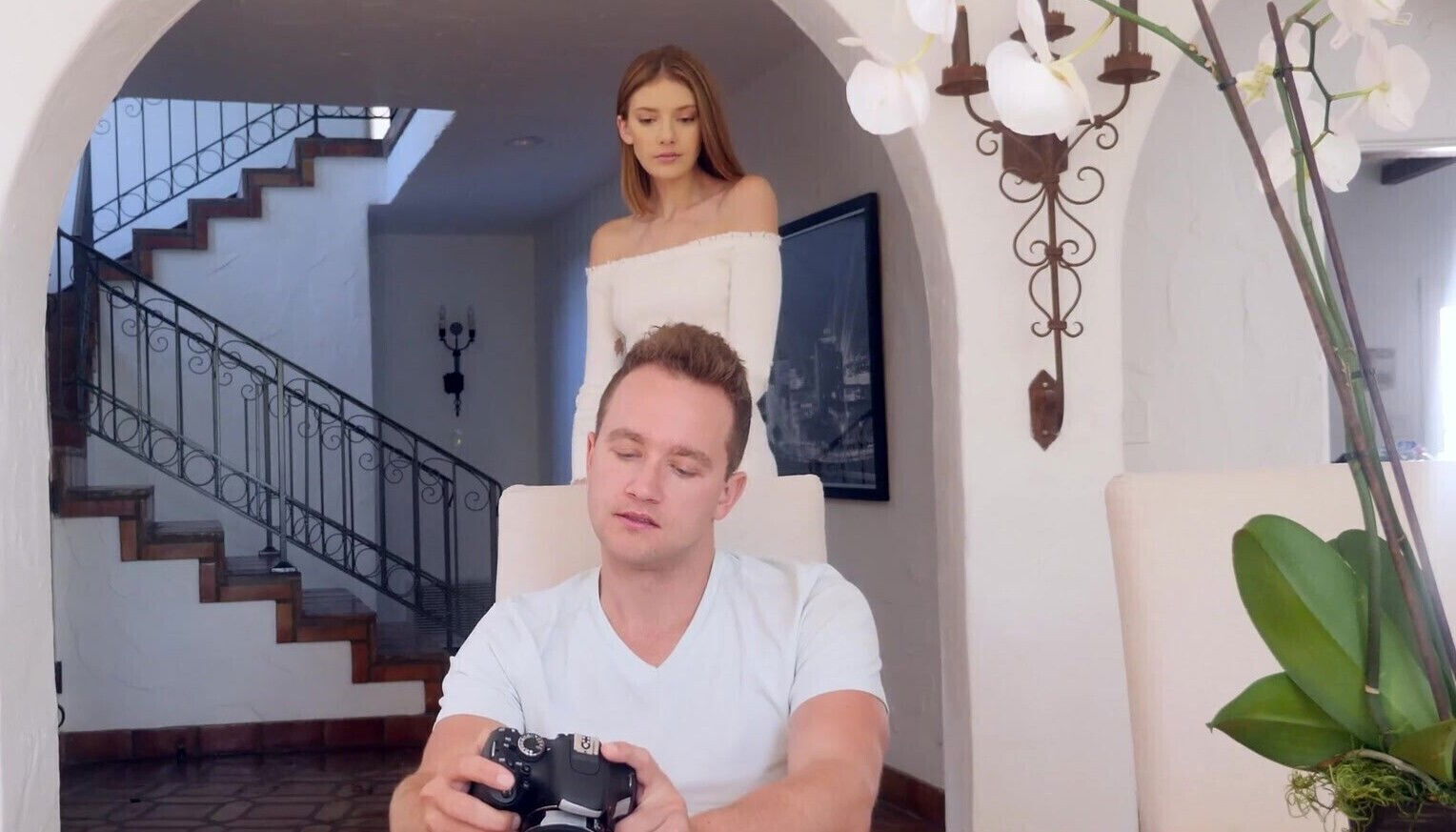 Horny girlfriends riding reverse cowgirl Lena Anderson