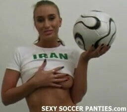 Beautiful Iranian soccer girl in panties