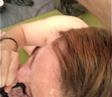 Face fuck then tore it open in the tent