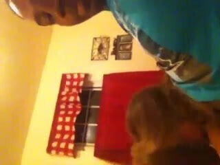 Cheating wife sucks big black young cock 